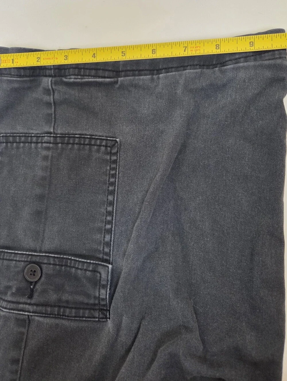 Wild Fable Charcoal Mid-Rise Relaxed Fit Barrel Leg Cargo Pants Size Small/29